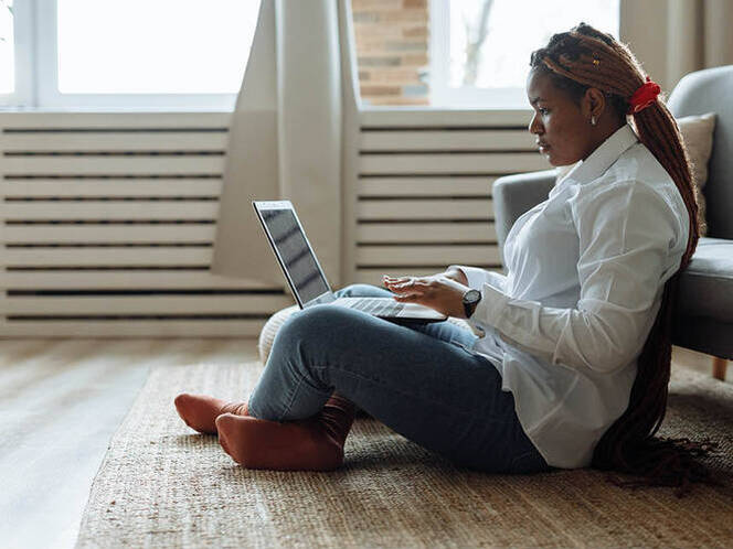 Image of a student studying from home